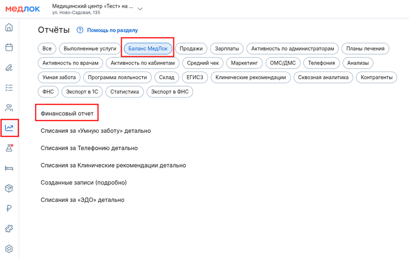Финансовый отчёт