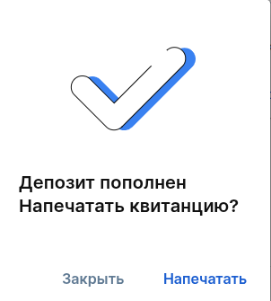 окно успешное пополнение